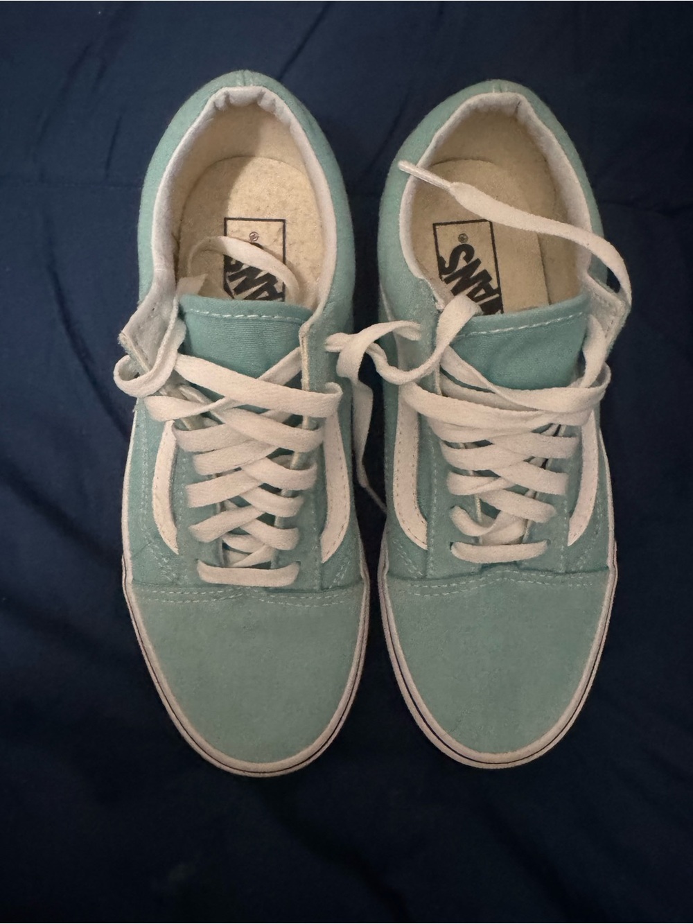 Women's - Vans Old Skool Low-Top Sneakers in Mint
